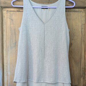 Crosby Women's Sleeveless Double Layer Hem Knit Top. Size Small